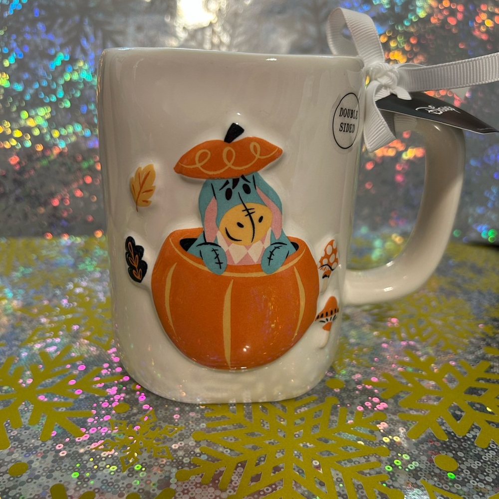 Rae Dunn Disney Eeyore Halloween Pumpkin Mug